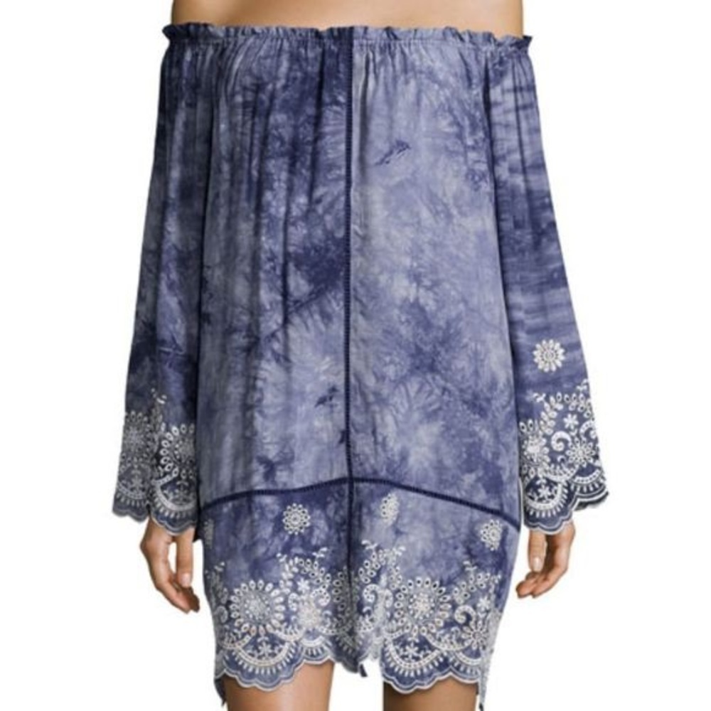 Romeo + Juliet Couture Tie Dye Dress Blue Size M - Picture 3 of 11